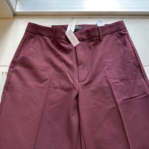 Straight high rise sculpted trouser